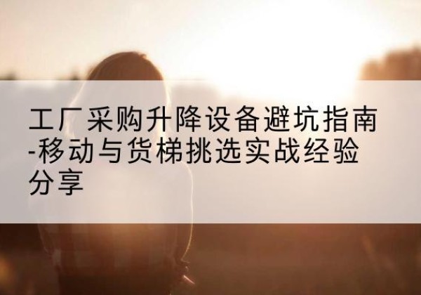临县移动式升降机怎么选-工厂采购升降设备避坑指南-移动与货梯挑选实战经验分享
