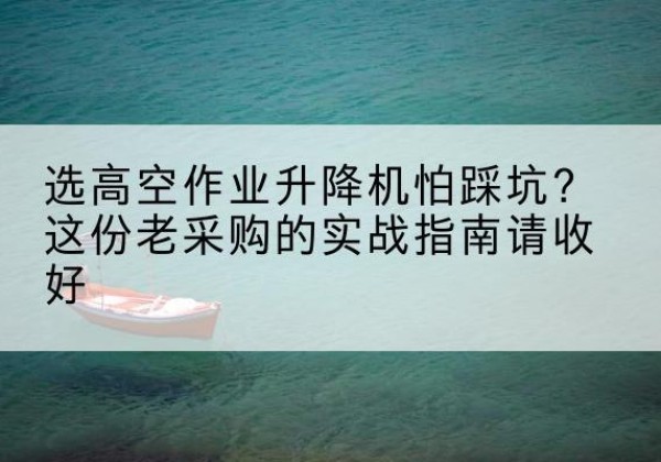 临县高空作业升降机厂家推荐-选高空作业升降机怕踩坑？这份老采购的实战指南请收好